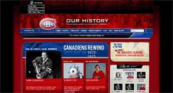 Desktop Screenshot of ourhistory.canadiens.com